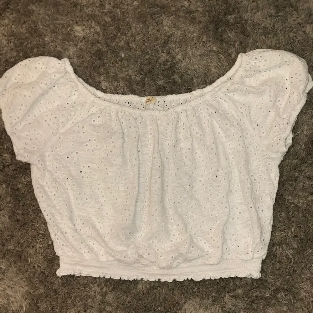 Hollister White Blouse